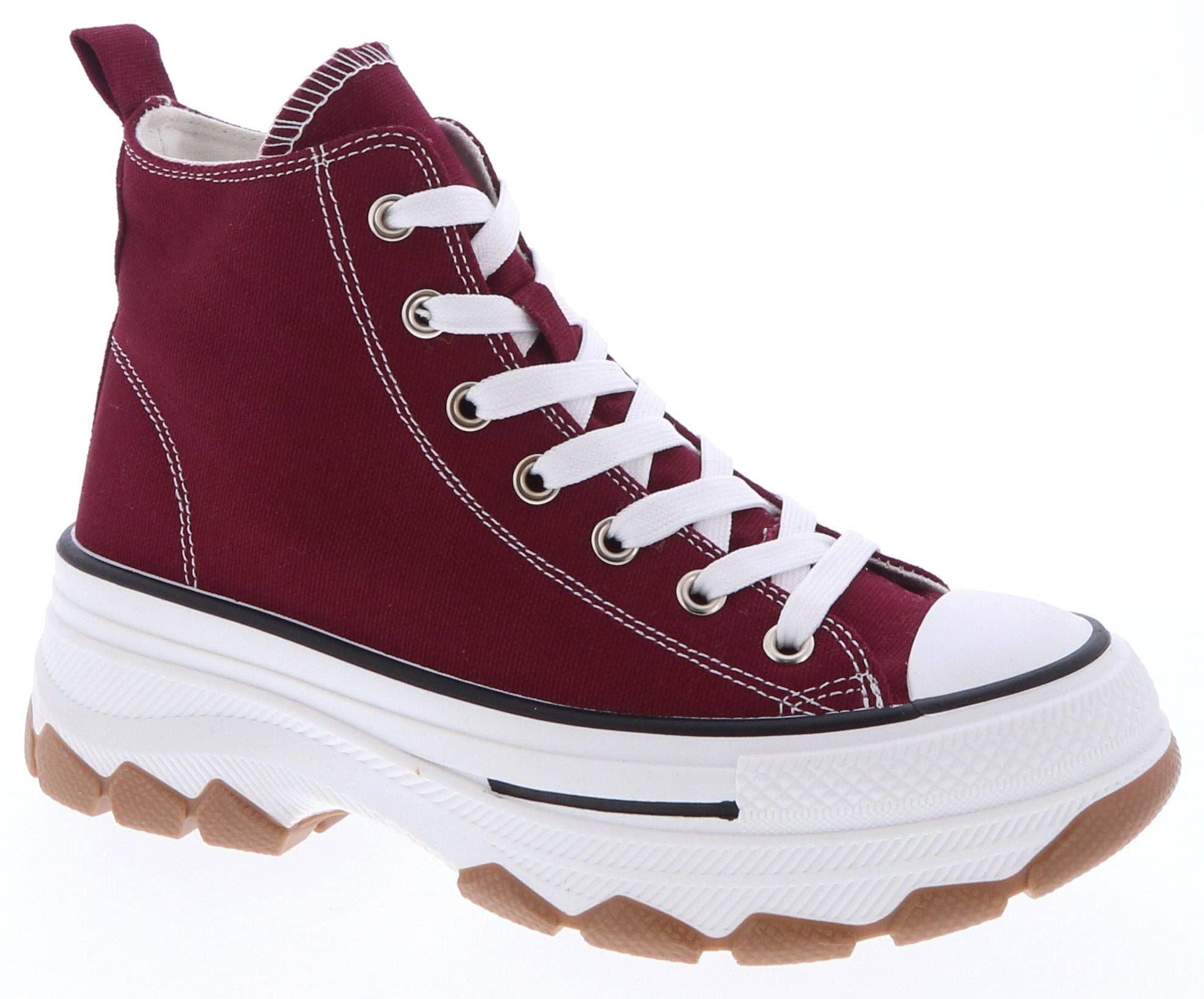 Mars Sky Shoes Wholesale - Wholesale Lifestyle Sneakers - Women's - Top Moda MURPHY-1 Women Chunky Thick Bottom Lace Up Canvas Sneakers-12 Pairs Pack-16.75/Pair4