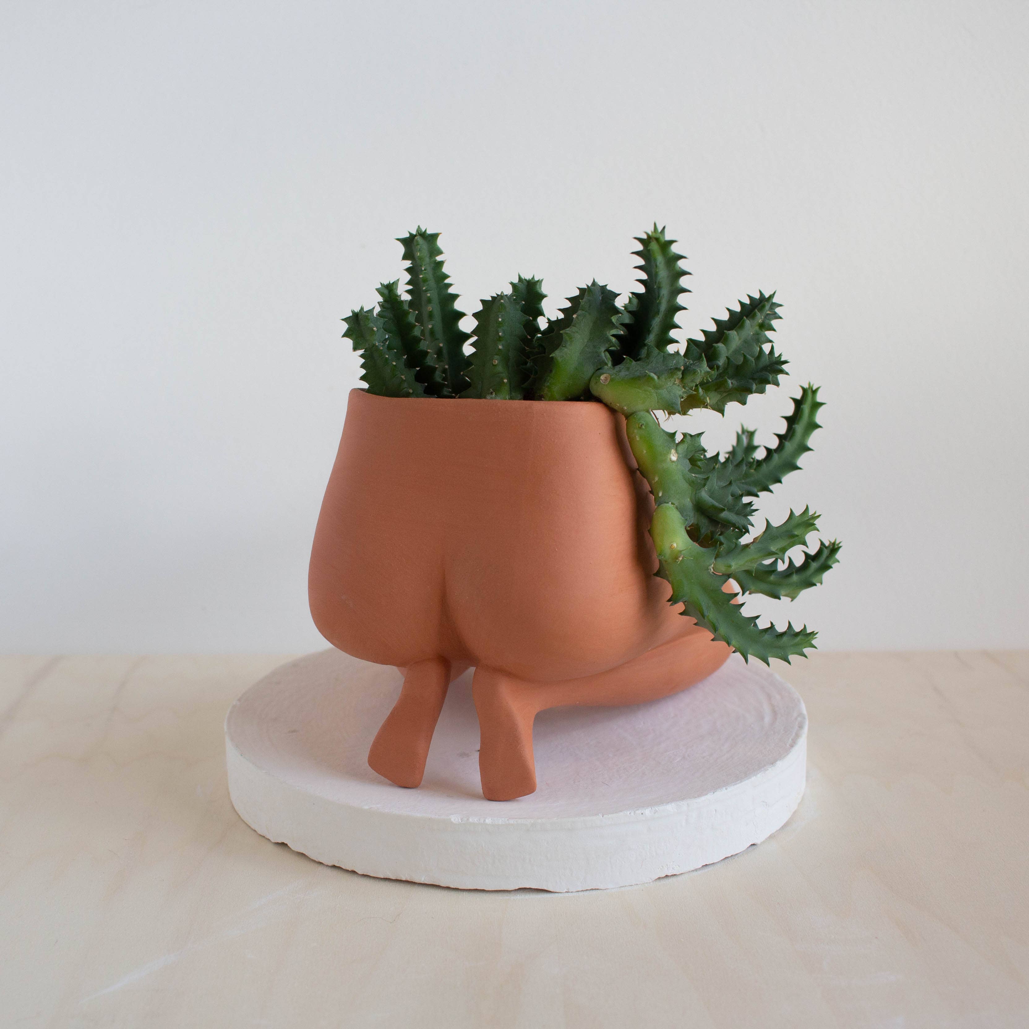Doma Studios - Wholesale Plant Pot - Heel Sit Leggy - Terracotta1