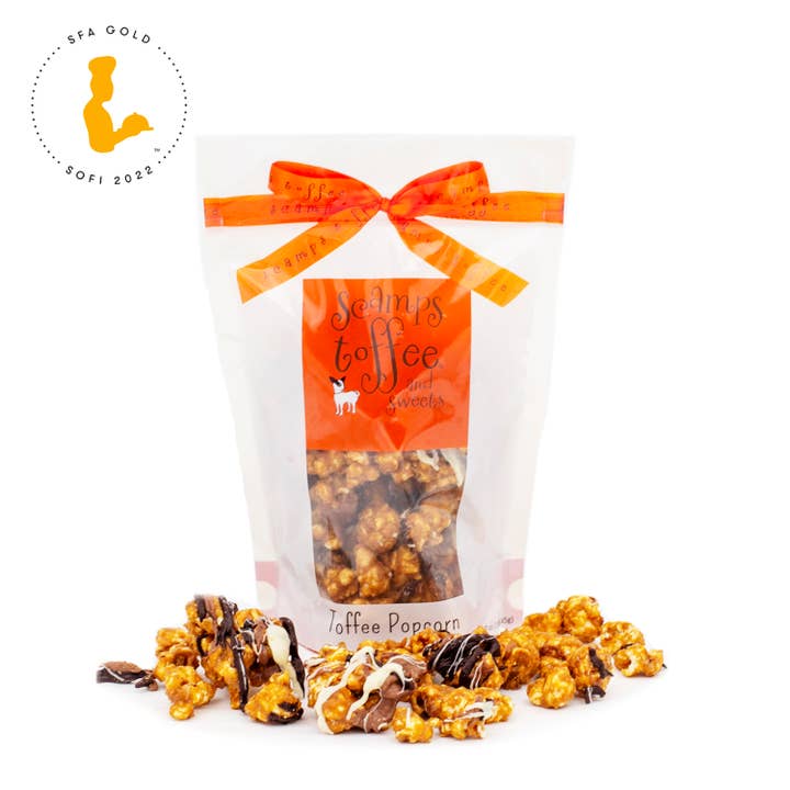 Scamps Toffee - Wholesale Popcorn - 7oz Toffee Popcorn Bag