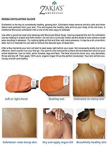 Zakia's Morocco - Vente Gants/moufle pour gommage - Gant de gommage Kessa Original Hammam4