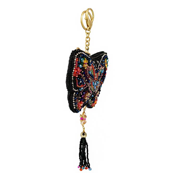 Mary Frances Accessories - Wholesale Coin Purse - Women's - Flight of Fancy Butterfly Beaded Coin Purse2