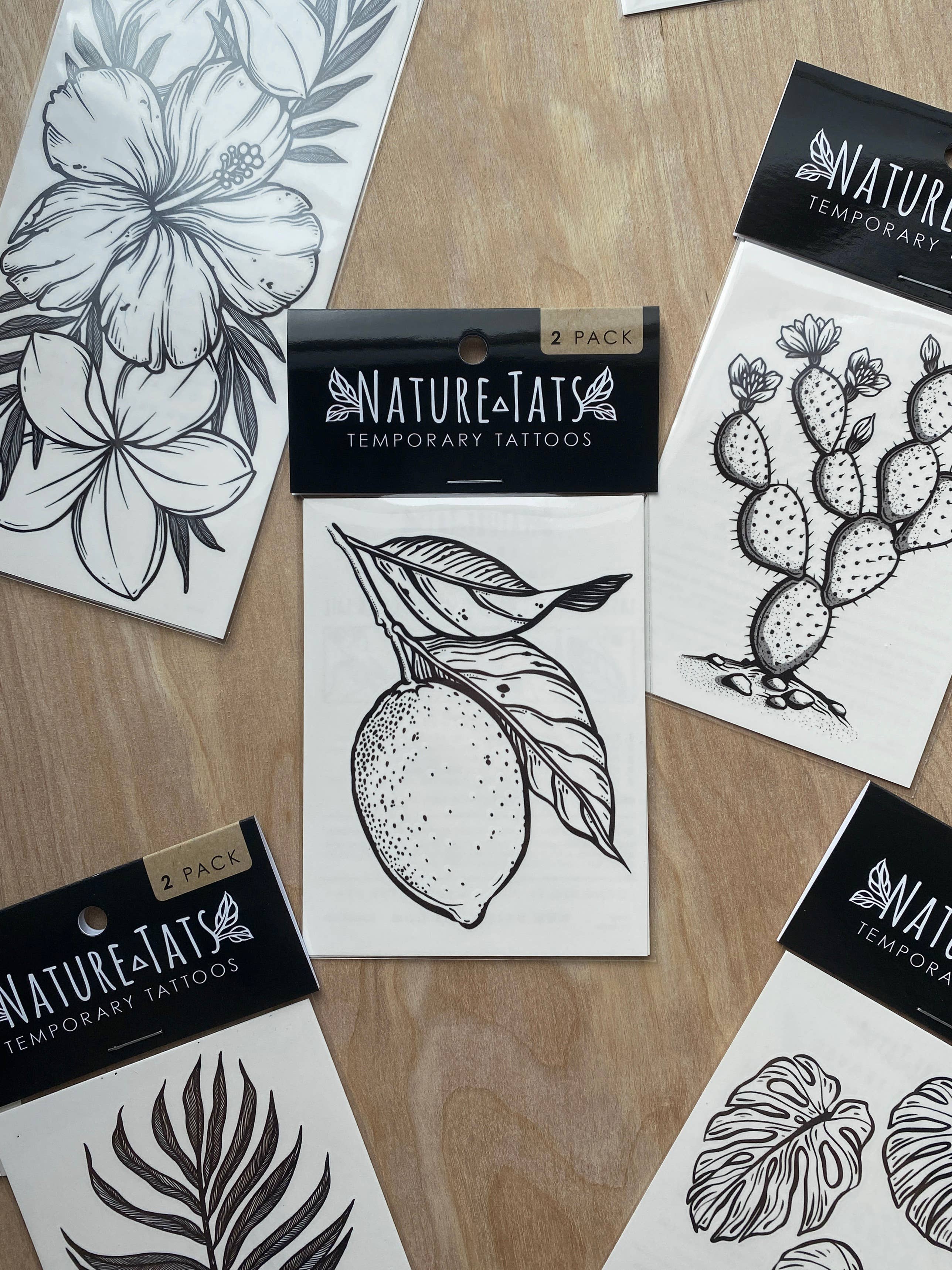NatureTats - Wholesale Temporary Tattoo - Lemon Temporary Tattoo1