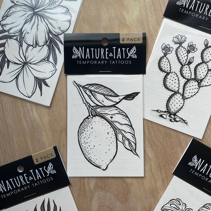 NatureTats - Wholesale Temporary Tattoo - Lemon Temporary Tattoo1