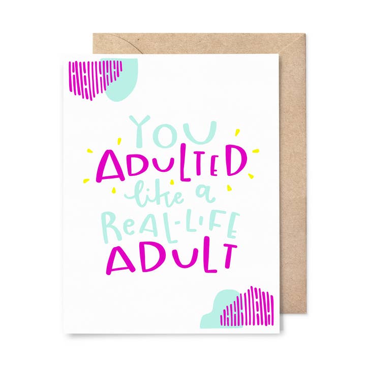 Tarjeta de felicitación para adultos de la vida real para venta al por mayor de Pinwheel Print Shop