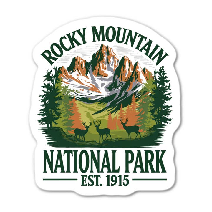 Rocky Mountain National Park Est. 1915 for wholesale by Stick-It Expressions