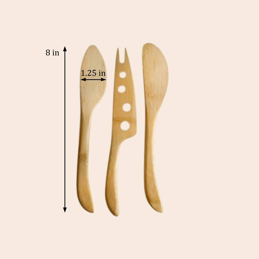 Bamboo Switch - Wholesale Cheese Spreader - Charcuterie Bamboo Cheese Knife Set | Christmas Bestseller1