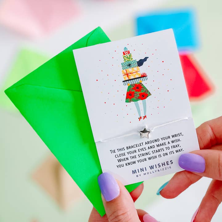 Christmas Presents Mini Wish Bracelet for wholesale by by Molly&Izzie