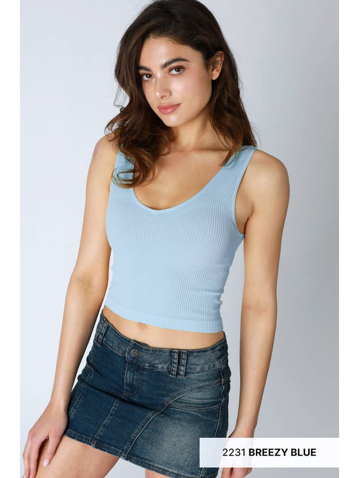 NIKIBIKI - Wholesale Knit Top - Women's - NS8152 - Reversible Ribbed Crop Top11