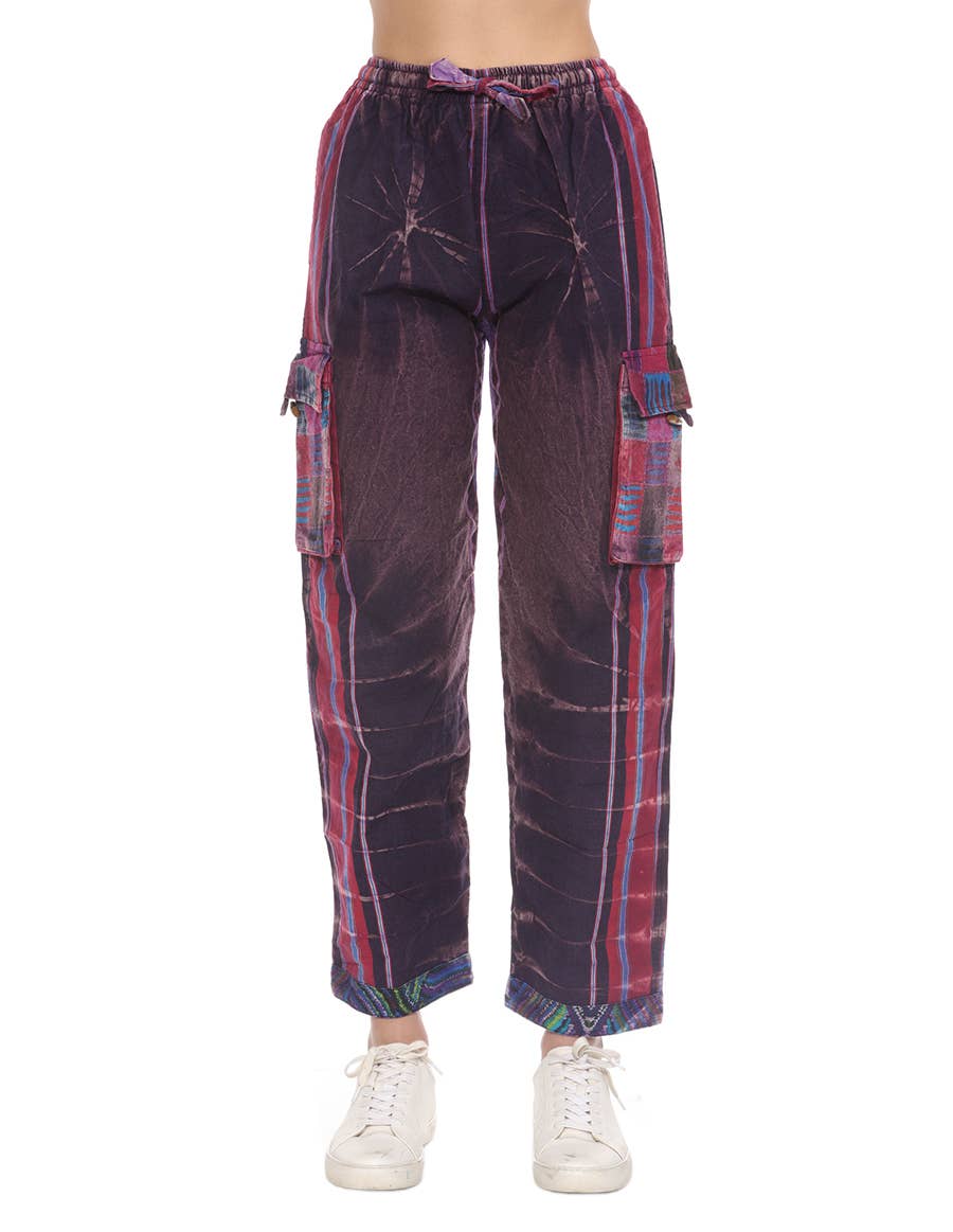 The Collection Royal / Royal Handicrafts - Vendita all'ingrosso Pantalone - Donna - Pantaloni Hippie Boho Hippie in cotone Stonewash0