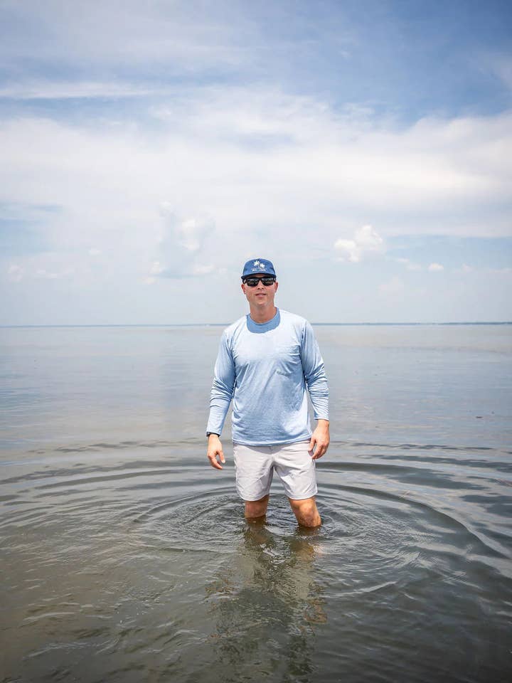 Men's Bamboo Heathered Long Sleeve Tee for wholesale by Love and Grow Clothing Co