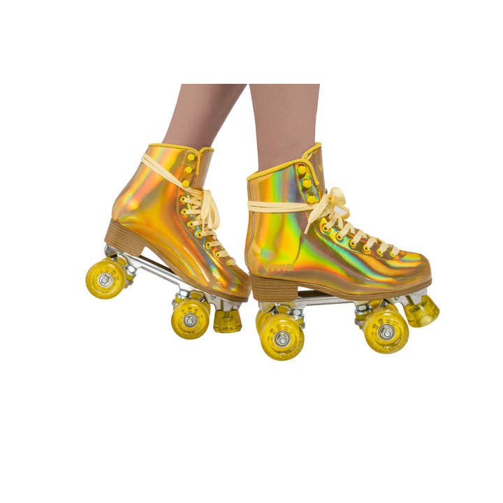 Vivid Skates - Wholesale Sporting Accessories - Vivid Skates Gold Prisma Roller Skates1