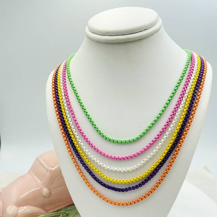Happy Enamel Colors Beach Necklace for wholesale by Cherie by Cherie