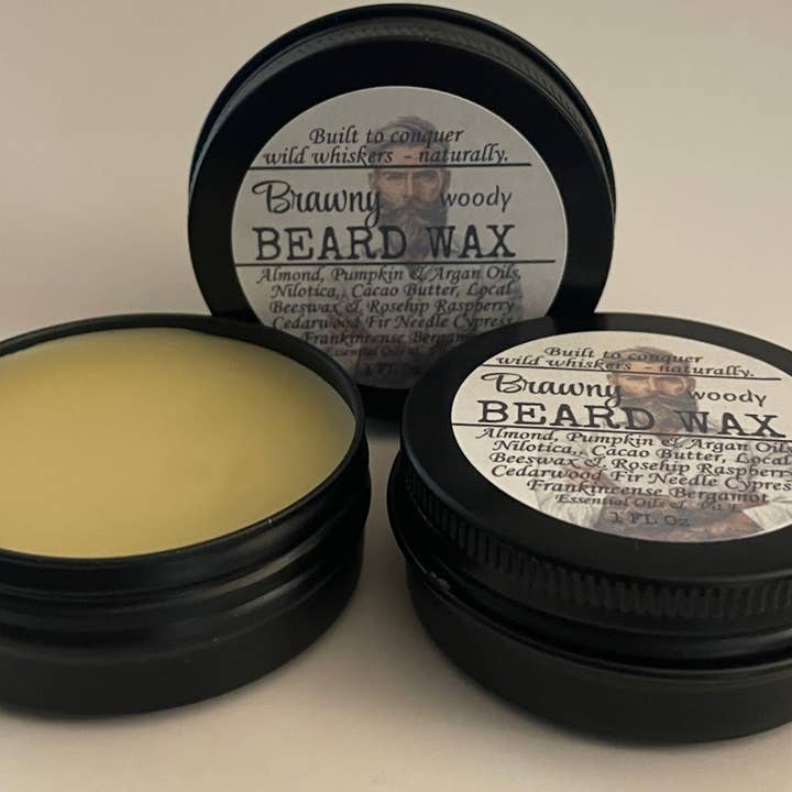 Cera para Barba Brawny Extra-Fuerte Cera Natural para Barba y Bigote para Estilizar, Moldear y Controlar para venta al por mayor de Smittys Little Farm