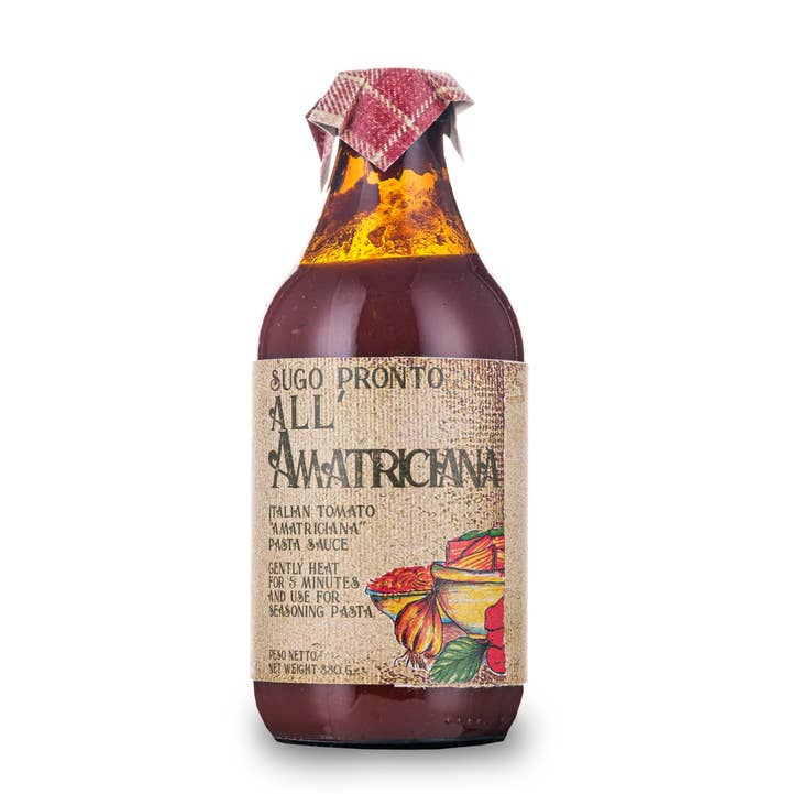 Ready-made amatriciana sauce in olive oil 330g for wholesale by Calabria da Gustare