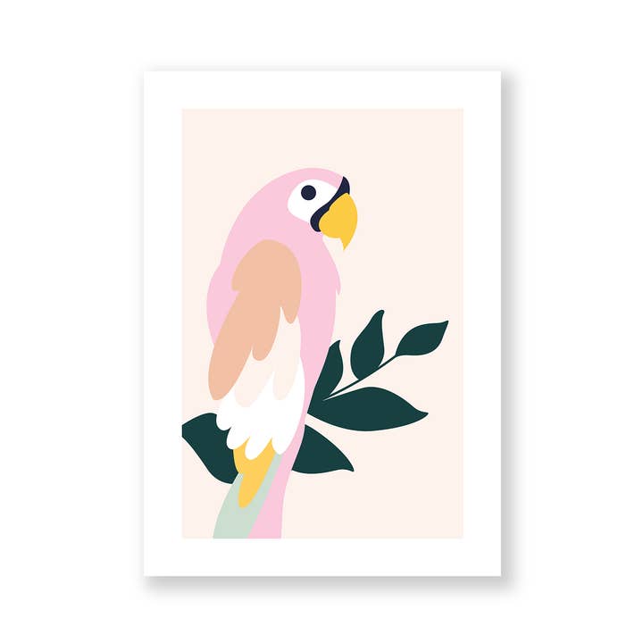 Tropisk Bird Art Print for engroshandel hos Palm & Wild