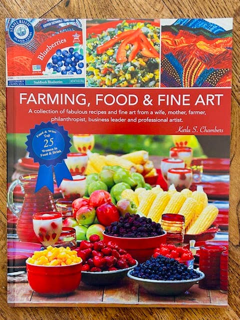 «Agricultura, comida y bellas artes», libro de recetas, color brillante/arte para venta al por mayor de KSC Art, LLC
