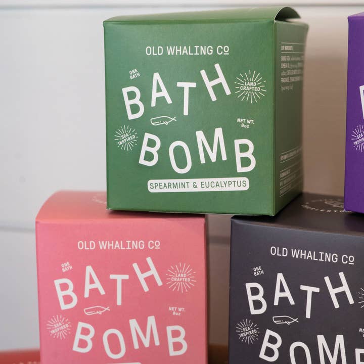 Old Whaling Company - Wholesale Bath Bomb/Fizz - Spearmint & Eucalyptus Bath Bomb
