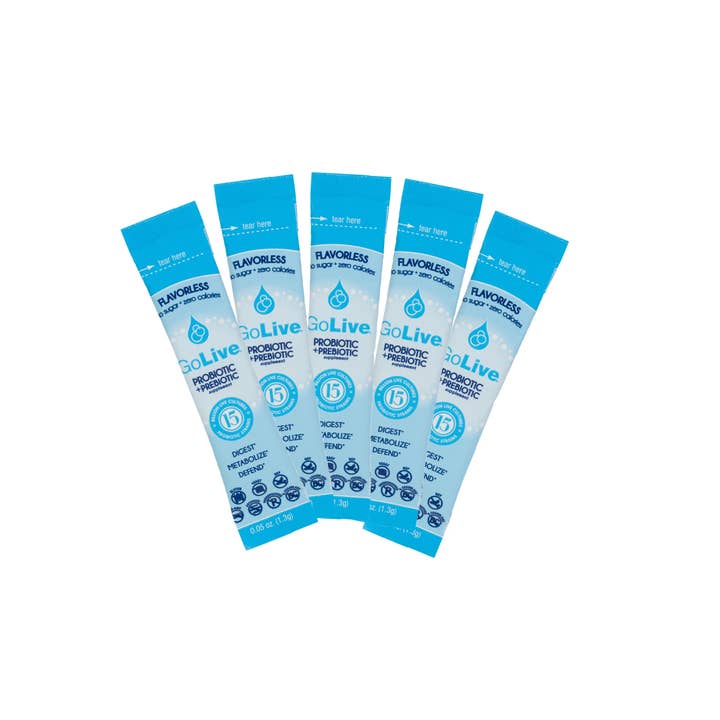 GoLive & Lively Wellness - Wholesale Oral Supplement/Vitamin - Flavorless Synbiotic (Probiotic + Prebiotic) 5-Ct