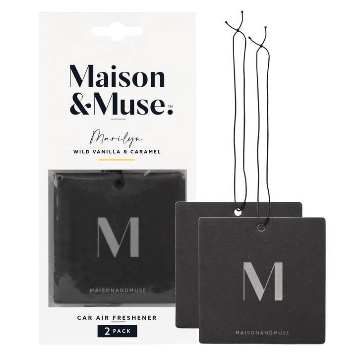 Maison&Muse Car Freshener 2 Pack Vanilla & Caramel for wholesale by Moxx Brands