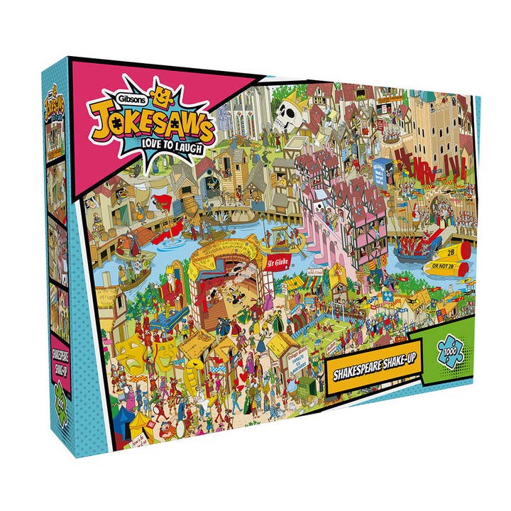 Jokesaws: Shakespeare Shake-up 1000 Piece Jigsaw Puzzle for wholesale by Gibsons Games Ltd