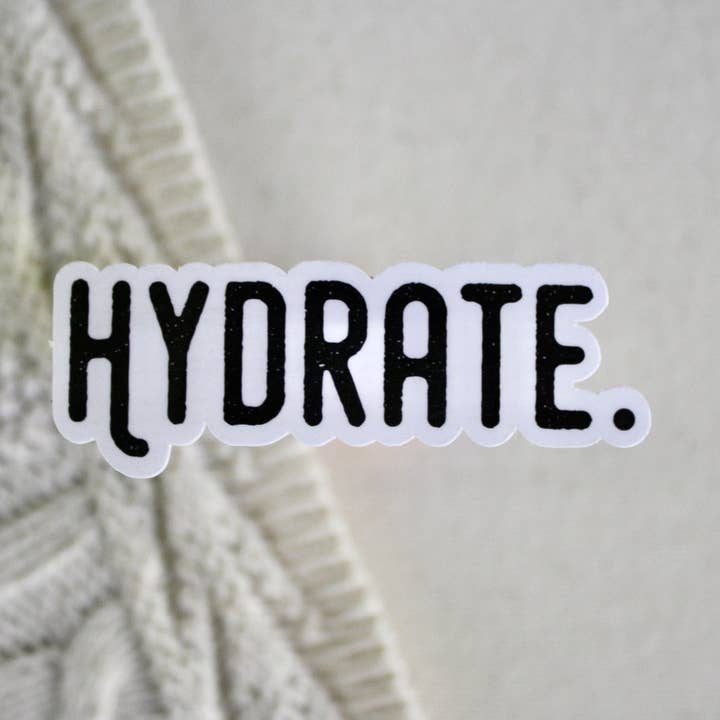 Autocollant Hydrate, 3 x 1 pouces pour la vente par H&L Craft Co