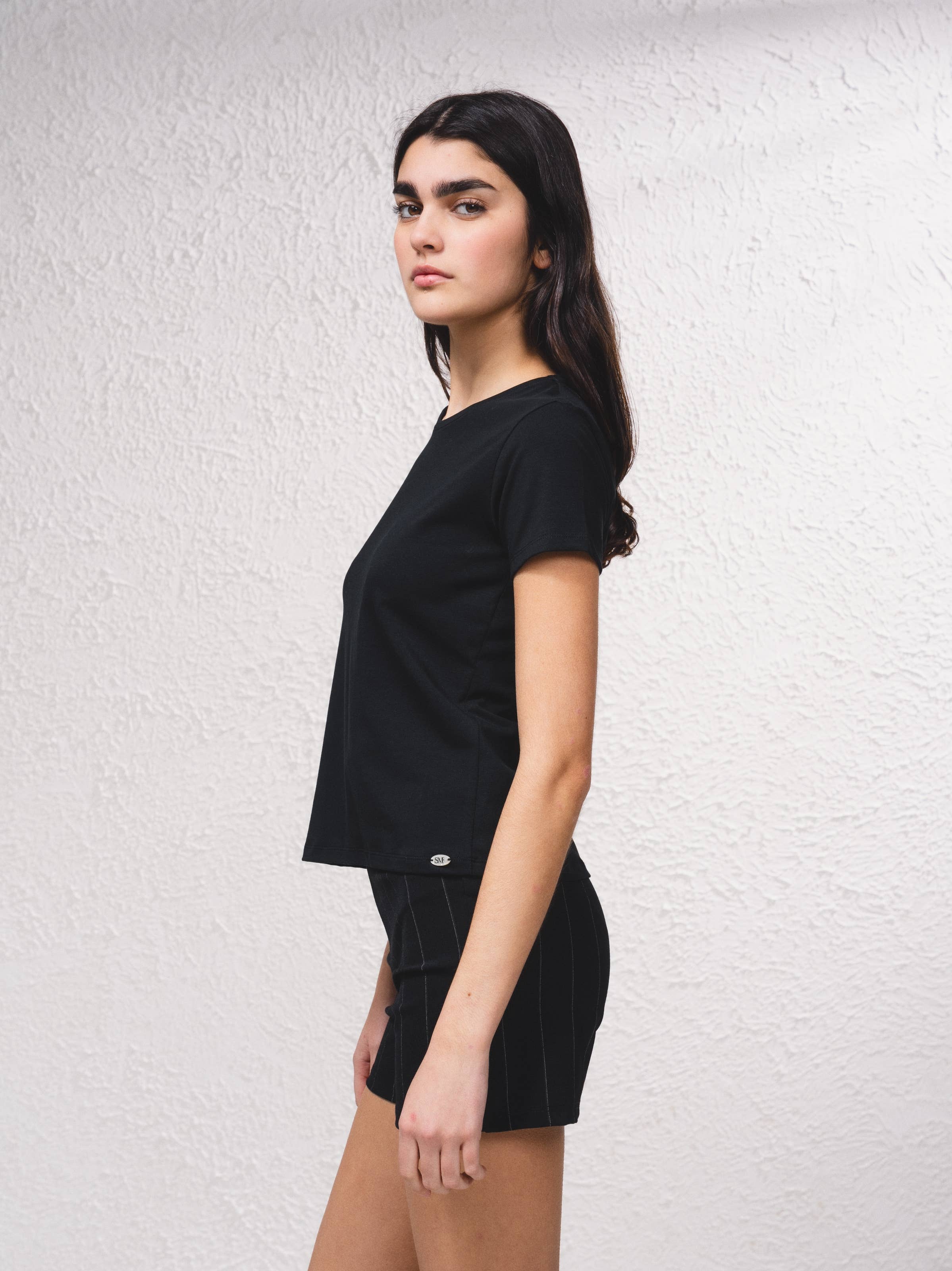 SMF - Wholesale T-shirt (Zonder tekening) - Dames - 254530 - Basic T-shirt met korte mouwen7