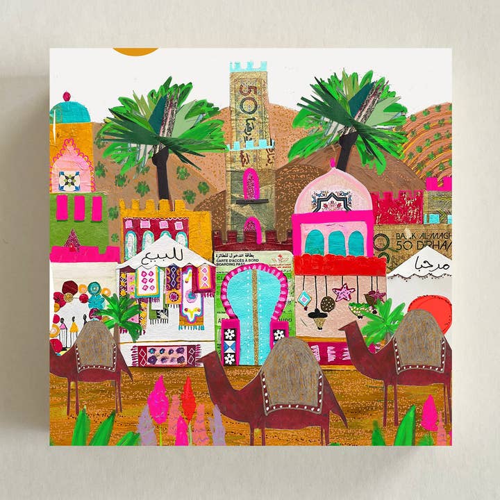 Morocco Memory Block for wholesale by Jennifer Clifford’s Adventures in Collage