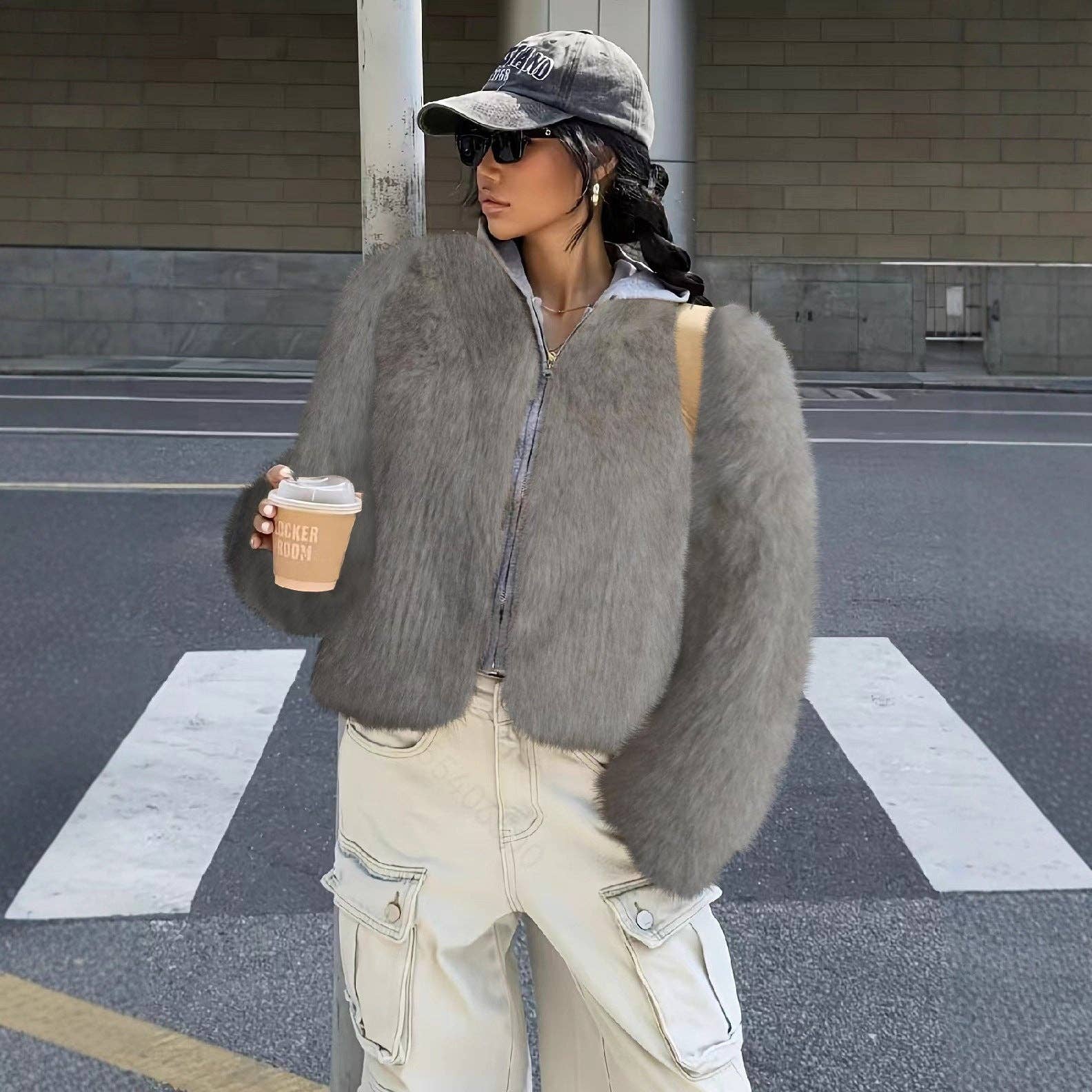 Marayn - Wholesale Jacket - Women's - Luxury Faux Fur Jacket Chic AutumnWinter European Style2