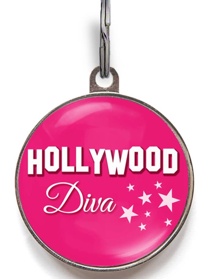 Etiqueta inteligente para mascotas Hollywood Diva para venta al por mayor de WagATudeTags