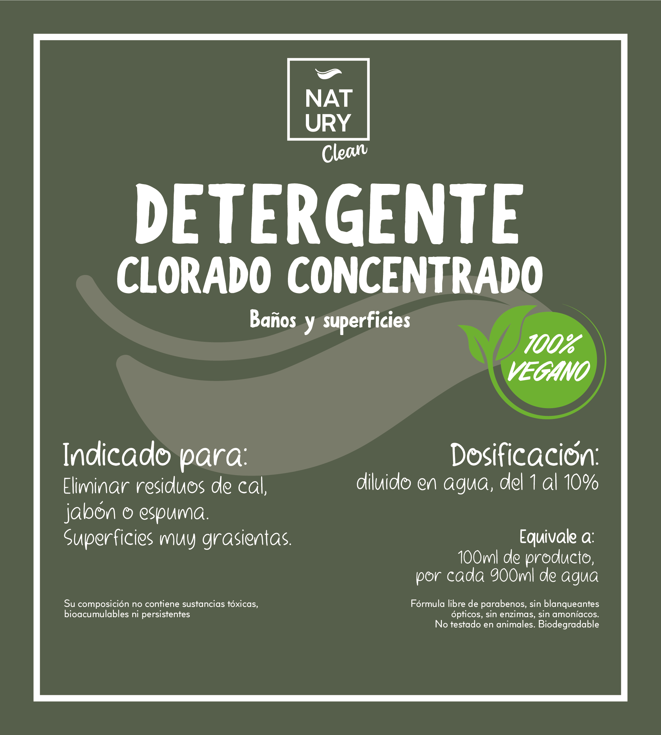 Natury Greencare - Wholesale Multi-Surface Cleaner - Concentrated Chlorinated Detergent NATURY Cleaner 15lt1