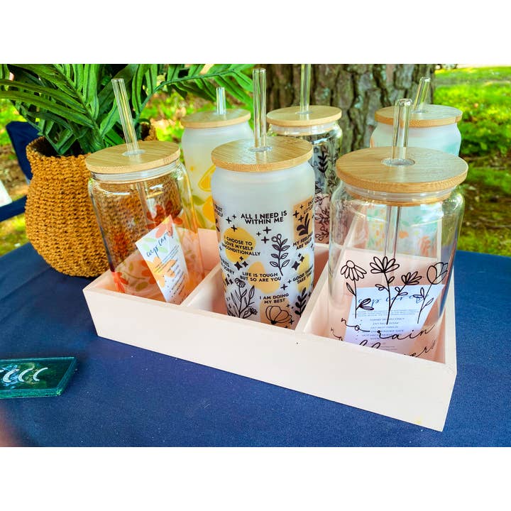 Handmade by Honey - Venta al por mayor Vaso/copa - Vaso de lata de vidrio