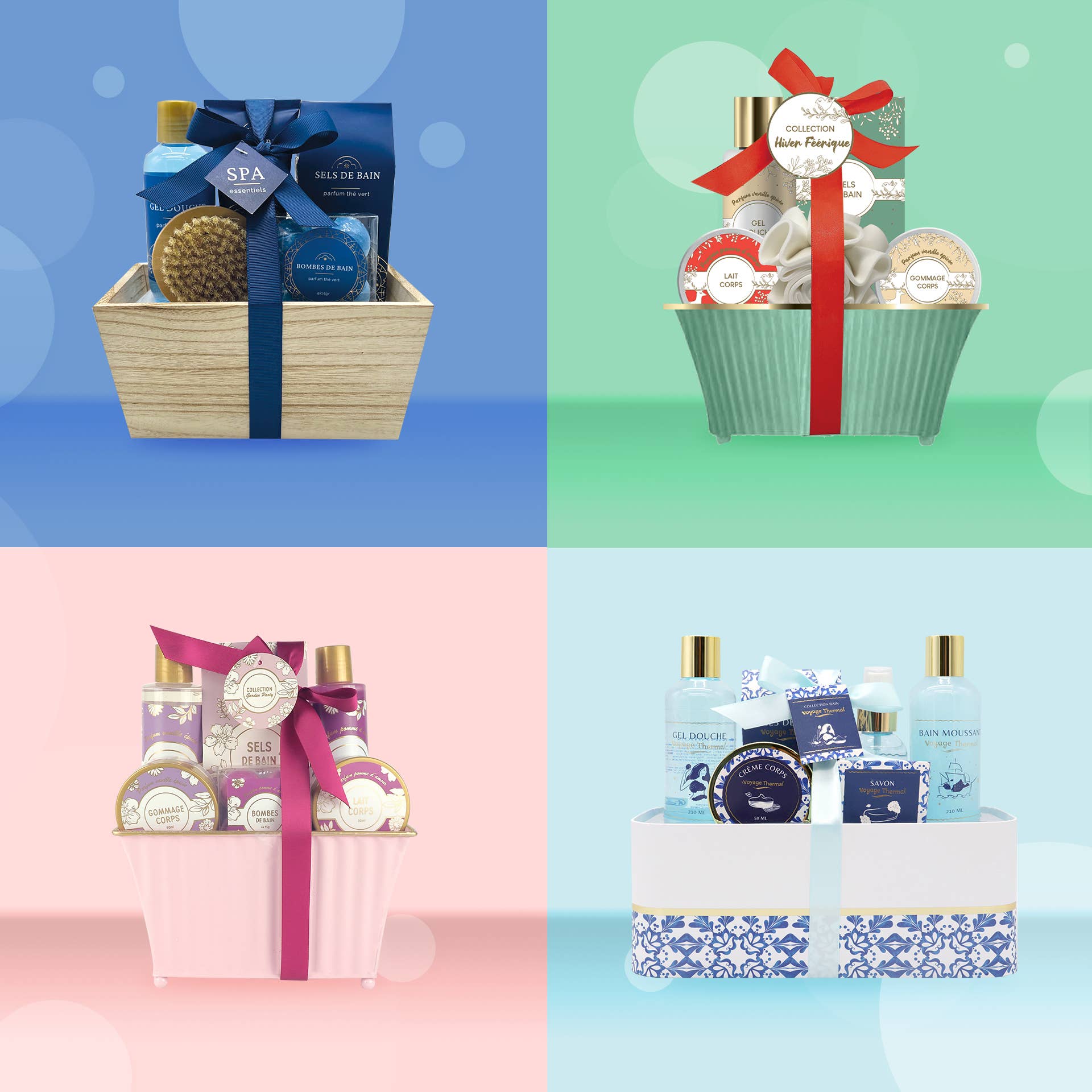 FRENCH TENDANCE – Engroshandel Bade- og kropssæt – Essentials spa sæt til badekar6