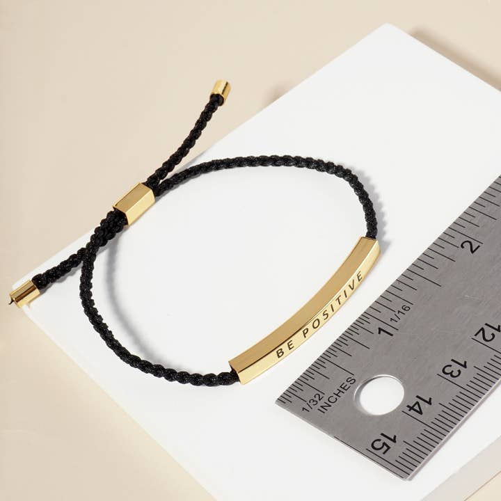 OHBOOBA DESIGN – wholesale Pärlarmband – Inspirerande meddelanden ”Namaste” Tube Bar Armband