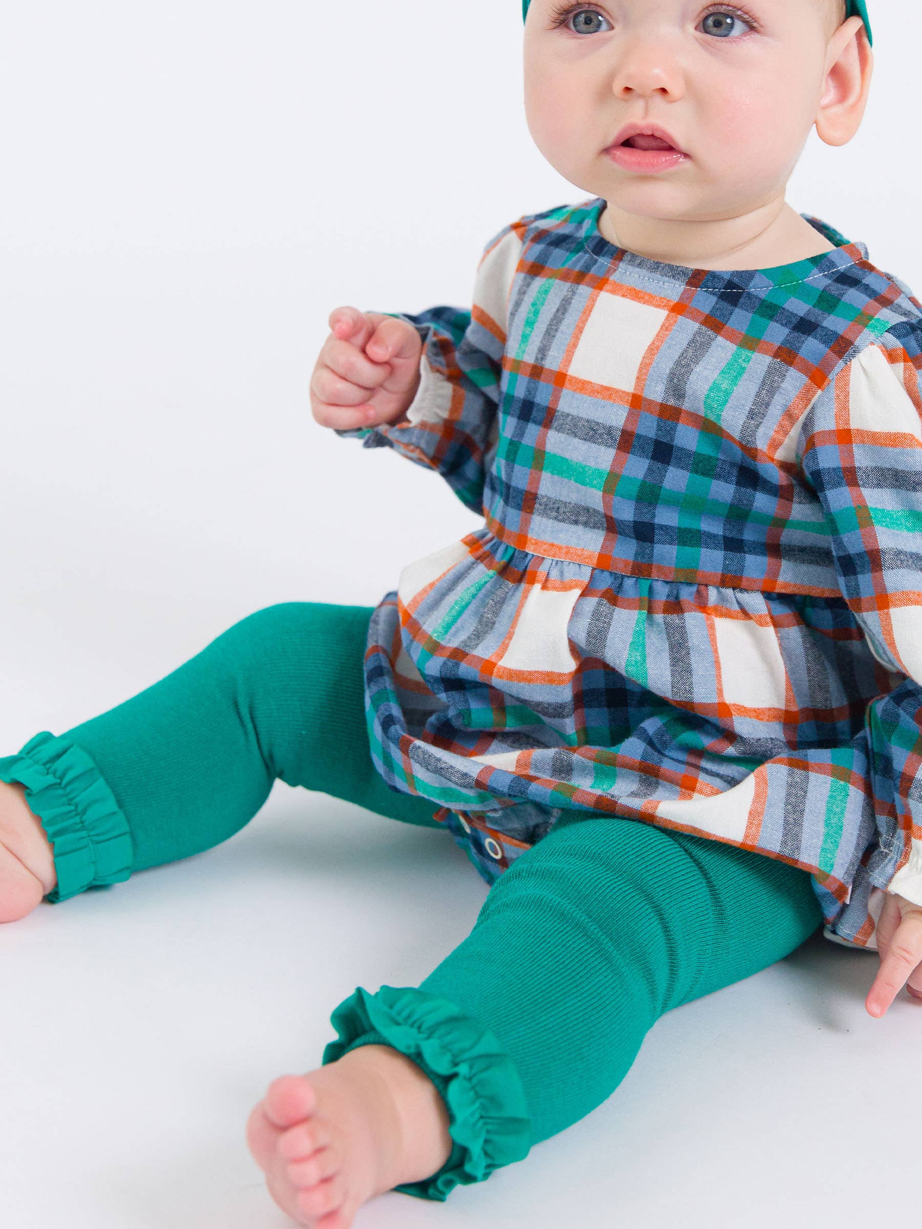 Girls Emerald Green Footless Ruffle Tights
for wholesale on Faire