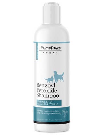 Prime Paws Benzoyl Peroxide Medicated Shampoo for Dogs and C for wholesale by Healthy Breeds