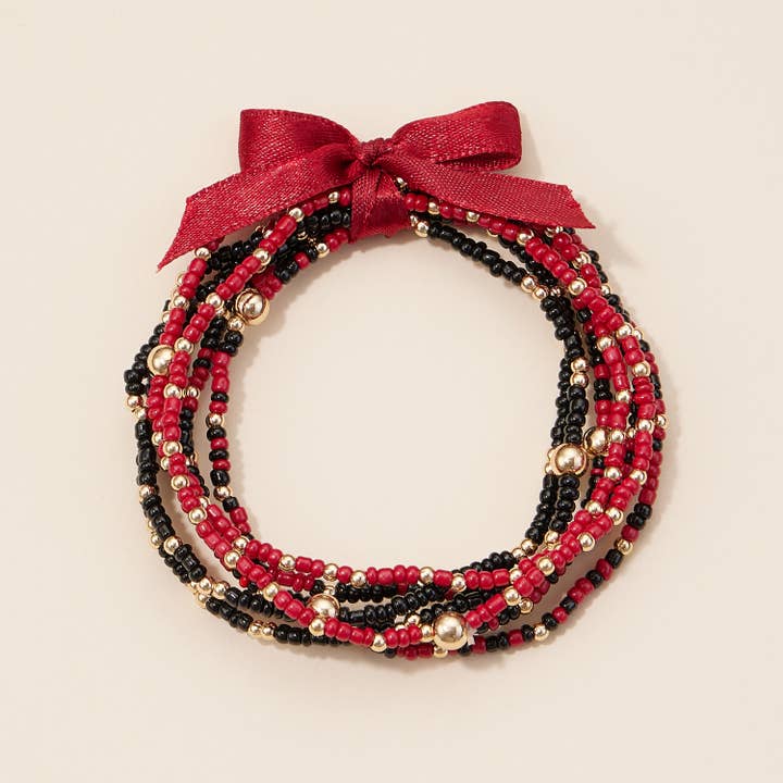 Lilla Haven - Wholesale Jewelry Set - Game Day Seed Beaded Bracelet Set10