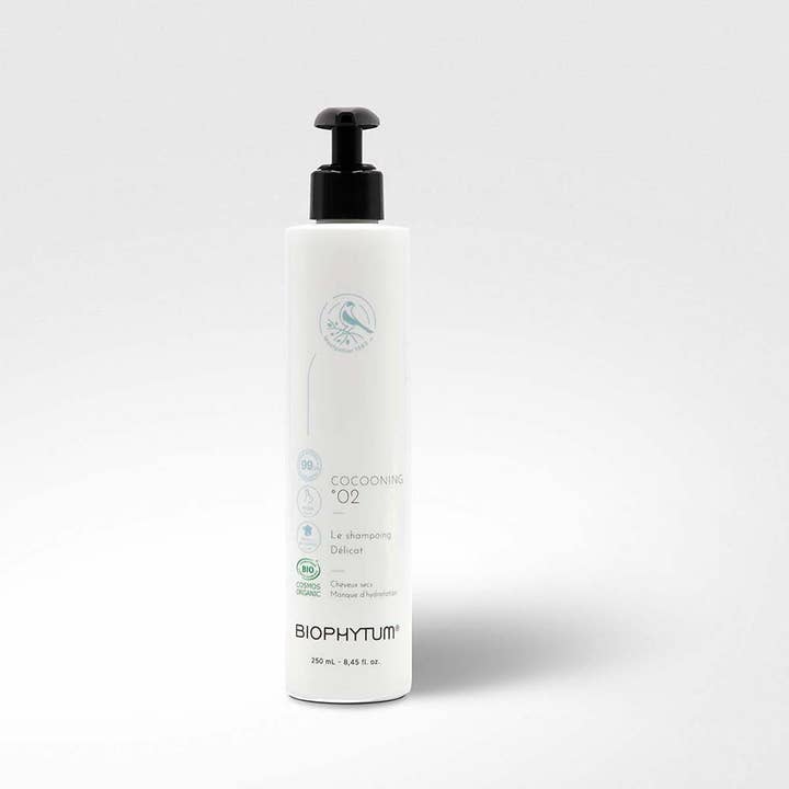 The delicate shampoo for dry hair 250 ml COCOONING 02 for wholesale by biophytum