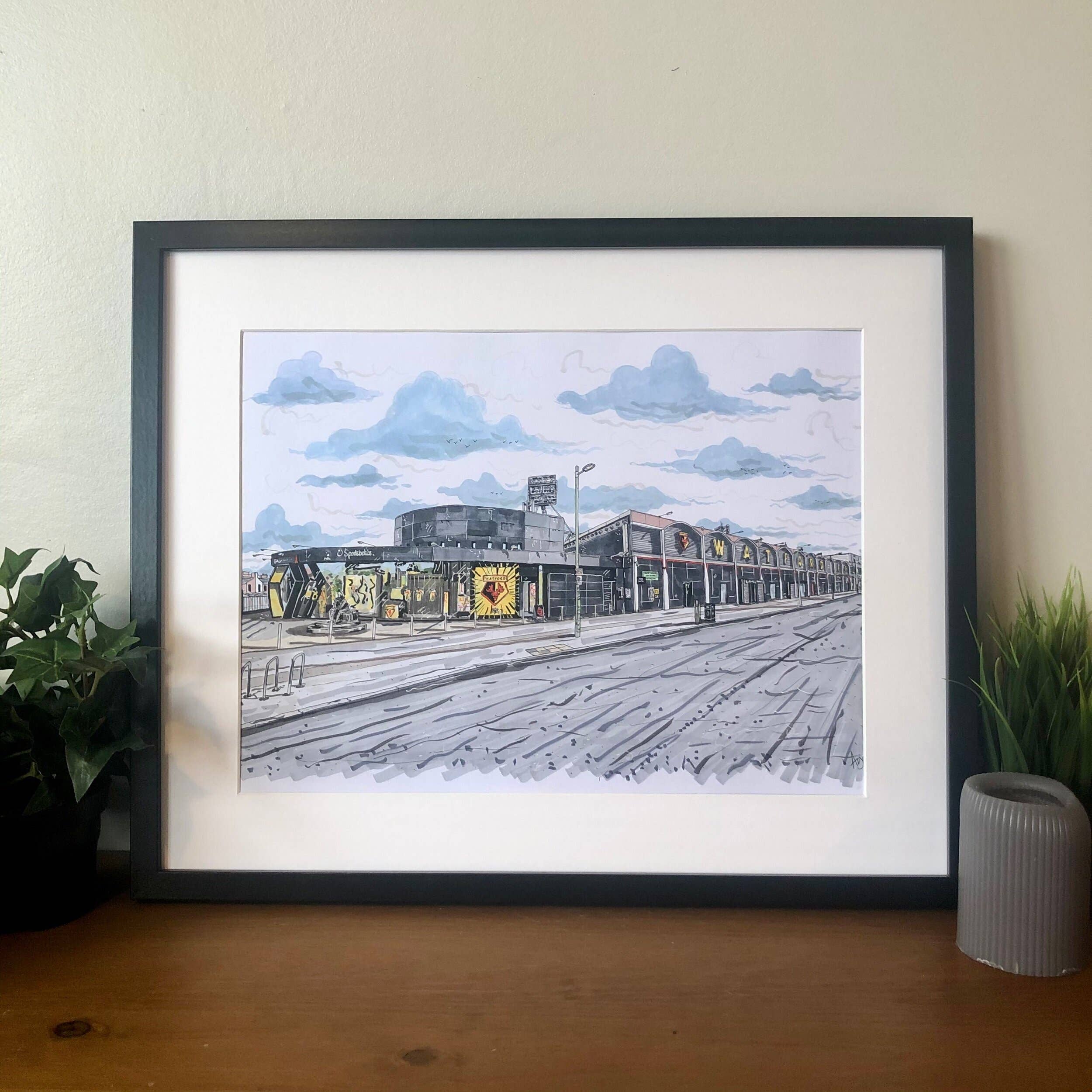 Art By Arjo - Wholesale Art Print - Watford Football Club Stadium Prints0