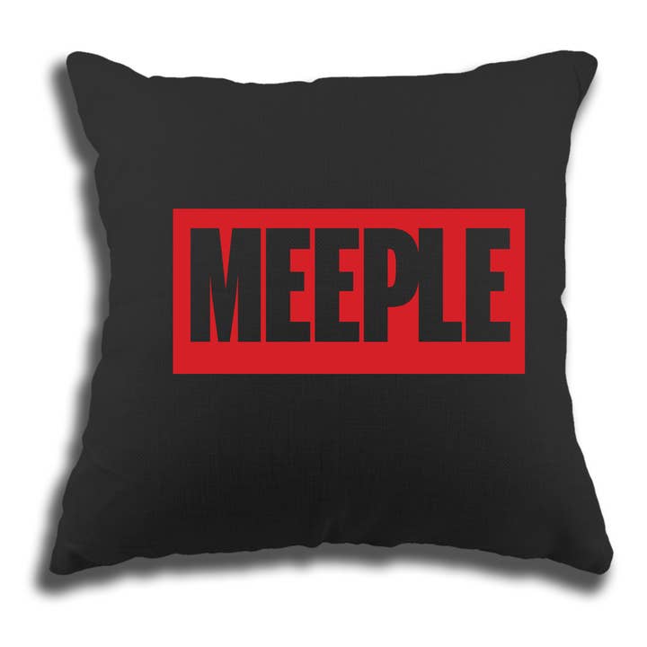 Marvel Inspired Meeple Pillow Cover for wholesale by Meeplings | Handmade in Berlin