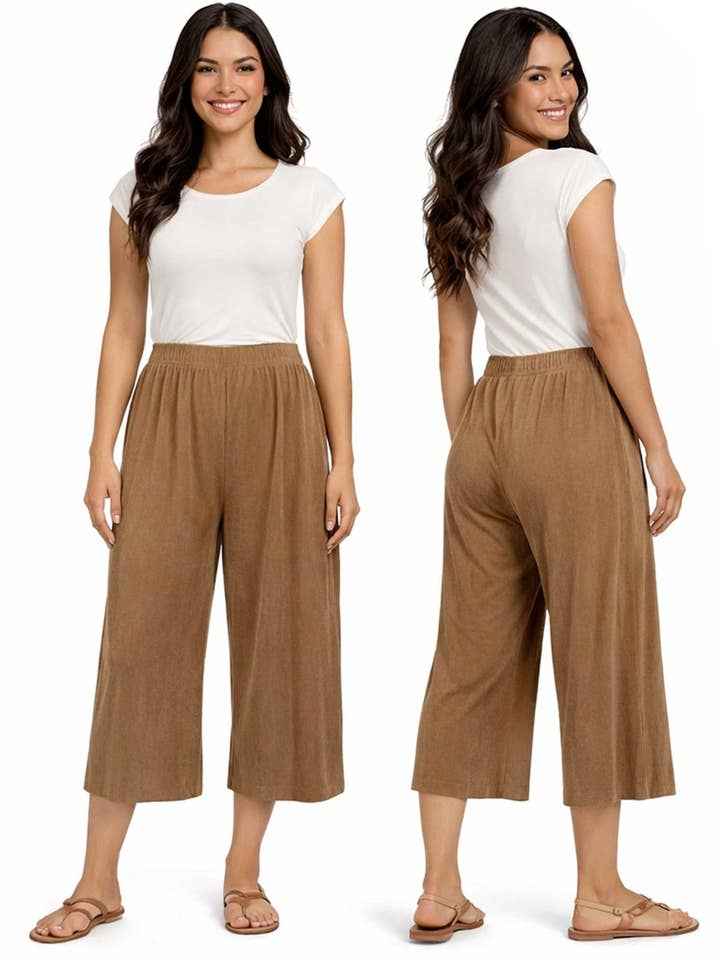 The Magic Scarf Company - Wholesale Pants - Women's - 1248 - Slinky TravelWear Capris4