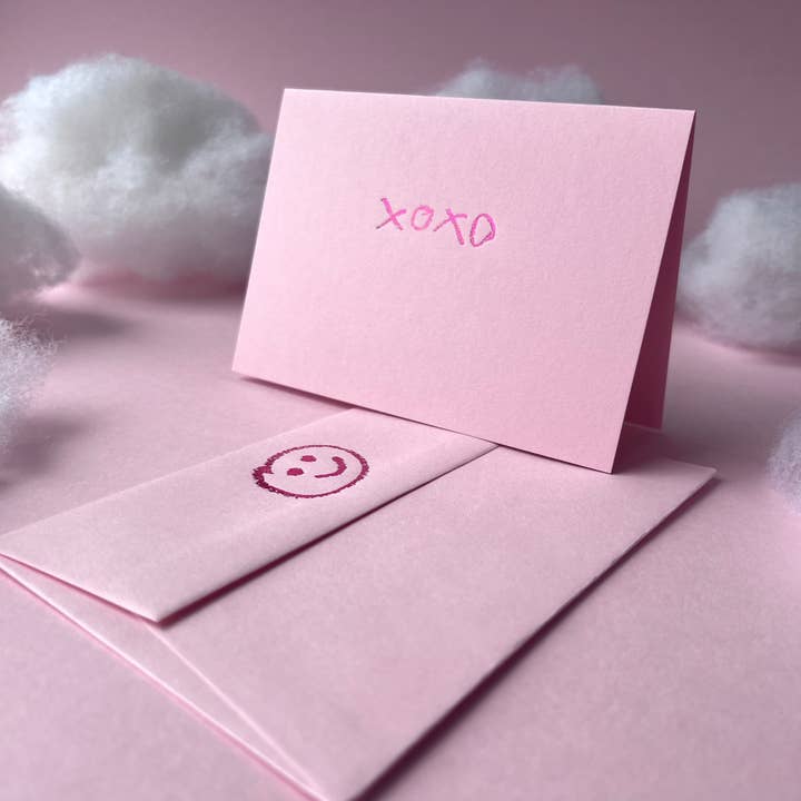 xoxo - Hand Foiled Card for wholesale by Text From A Friend