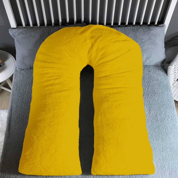 Beach Stone - Venta al por mayor Fundas de almohada - Funda de almohada de cuerpo entero de forro polar de peluche en forma de U de 9 pies11