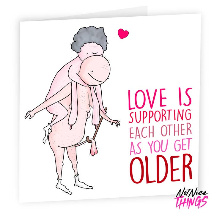 NotNiceThings – wholesale Valentine's Day card – Support Each Other | Funny Valentines / Anniversary Card1