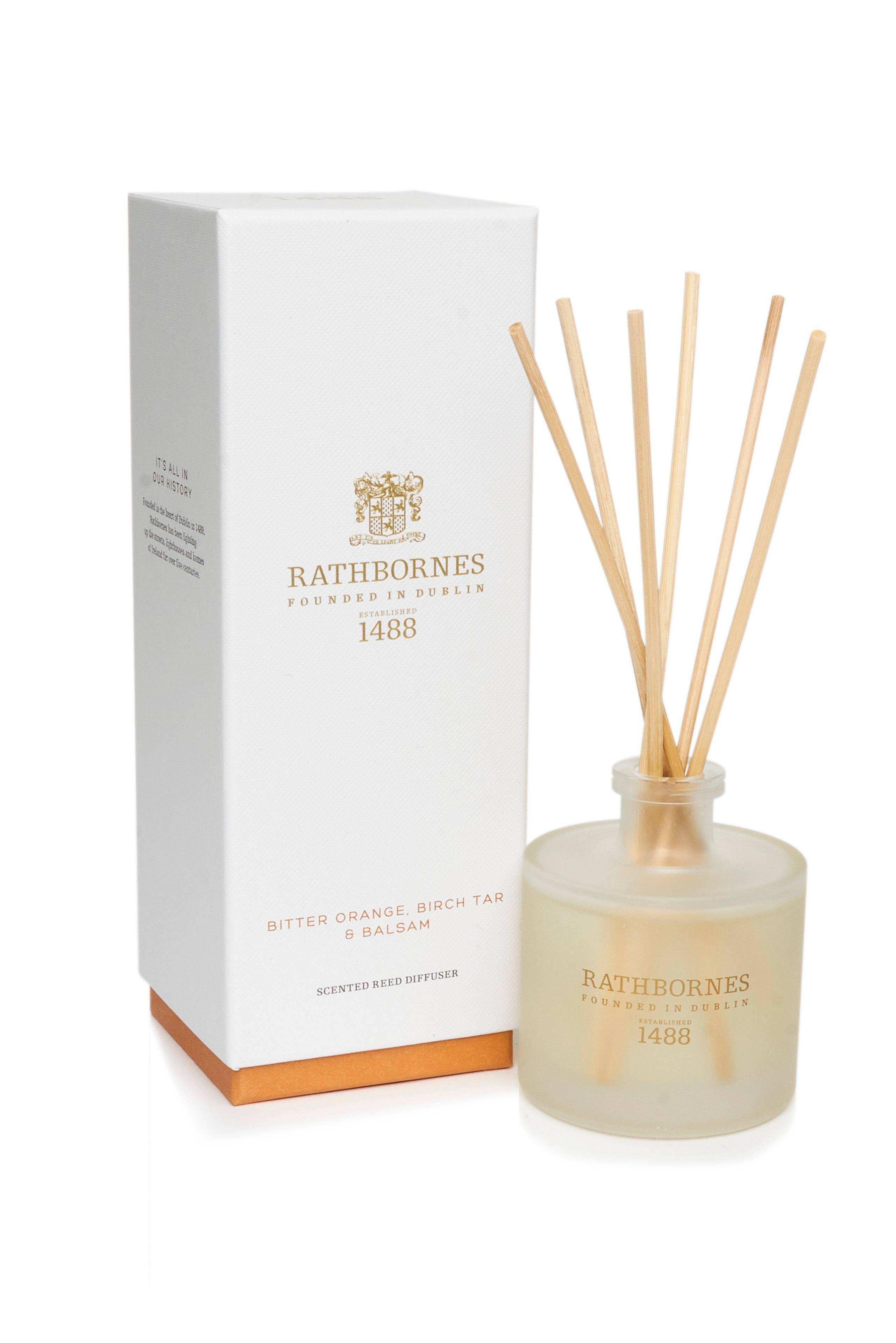 Rathbornes 1488 - Wholesale Reed Diffuser - Bitter Orange, Birch Tar & Balsam Scented Reed Diffuser