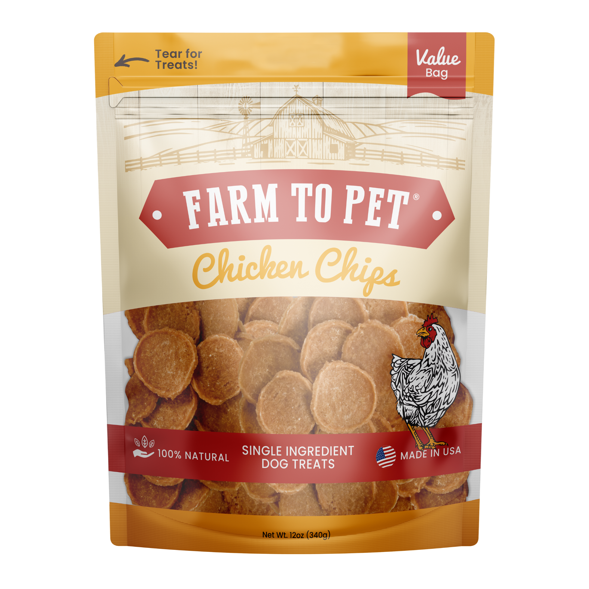 Farm to Pet Healthy Dog Treats - Wholesale Pet Treats - Dog - Chicken Chips Dog Treats6