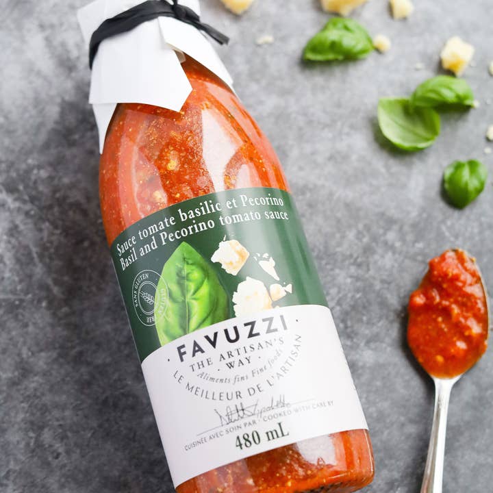Favuzzi (Canada) - Vente Sauces - Sauce au basilic et au pecorino4