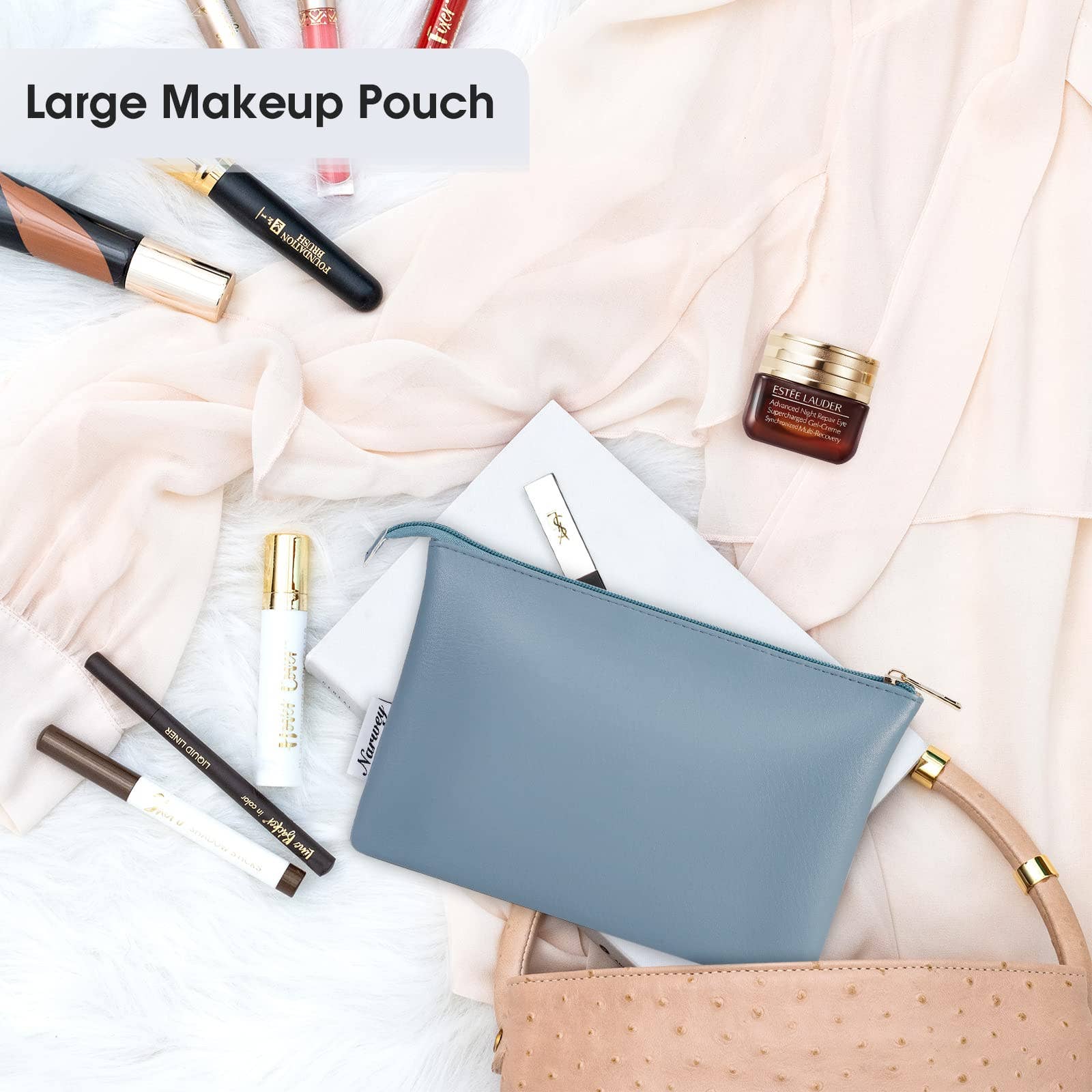 wandf - Wholesale Make-up/cosmetic bag - NW5808 Vegan Leather Travel Makeup Cosmetic Pouch12