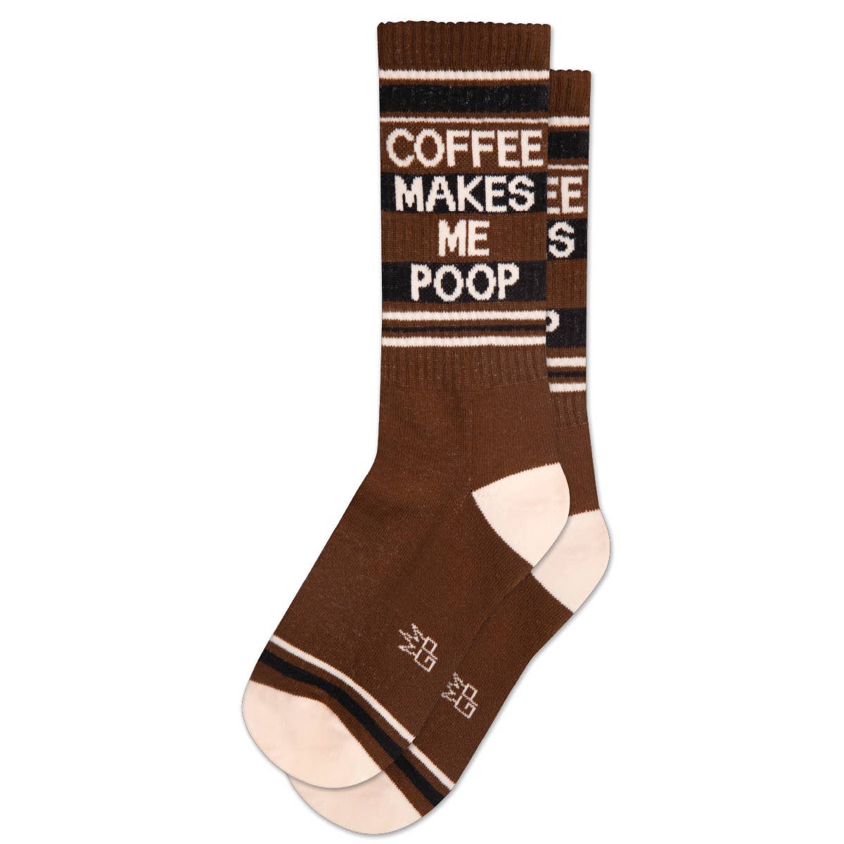 Gumball Poodle - Wholesale Socks - Unisex - Coffee Makes Me Poop Gym Crew Socks