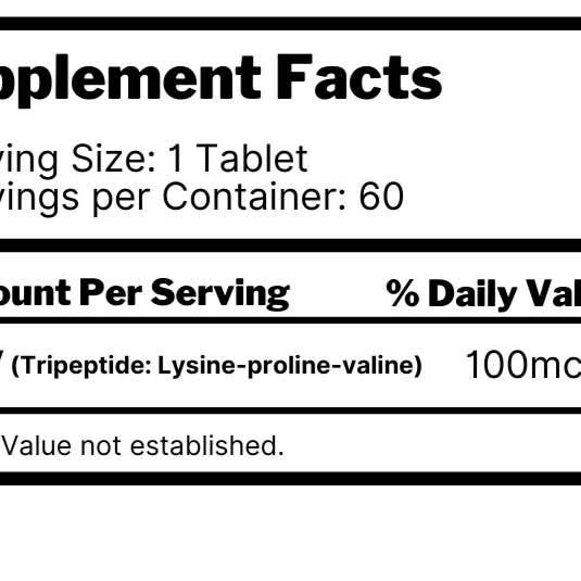 Magna GenetX – wholesale Oral supplement/vitamin – KPV Peptide - Slow Release Tablets - 60 Count1