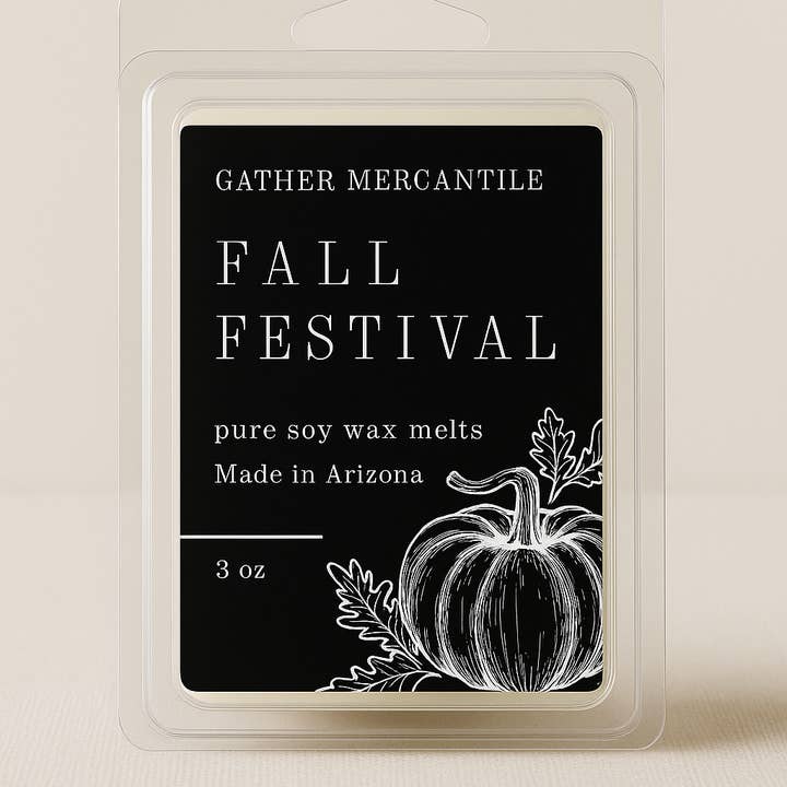 Fall Festival Soy Wax Melts for wholesale by Gather Mercantile